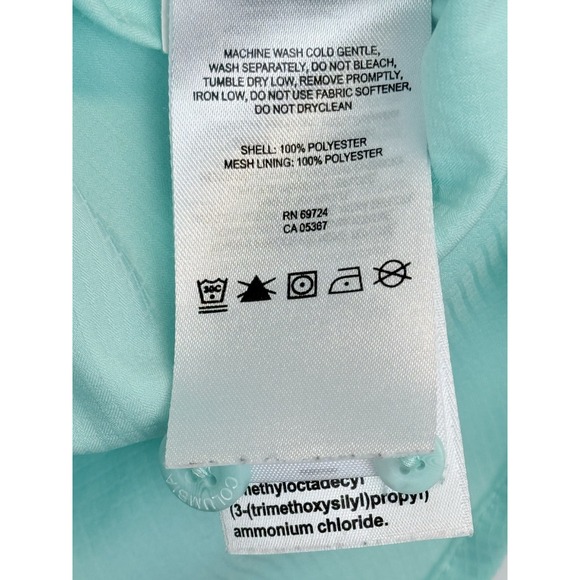 Columbia PFG Fishing Shirt Mens Large L Mint Short Sleeve Omni Shade Vented Logo - Picture 5 of 6